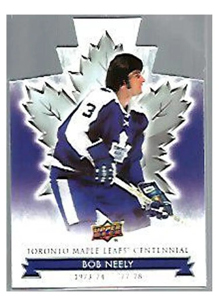 2017 Upper Deck Toronto Maple Leafs Centennial Bob Neely #12 card