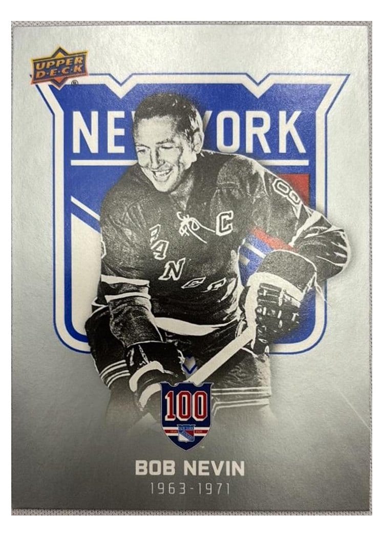 2025-26 Upper Deck New York Rangers Centennial Base Set Bob Nevin #10 card