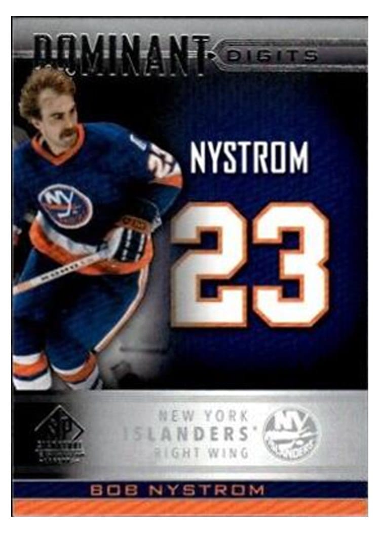 2020-21 SP Signature Edition Legends Dominant Digits Bob Nystrom #DD-35 card