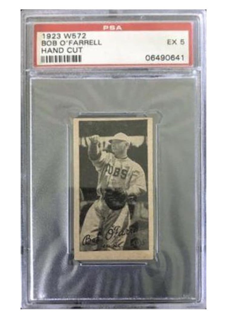 1923 W572 Bob O'Farrell card