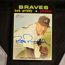 2020 Topps Heritage Real One Autographs Bob Priddy #ROA-BPR card