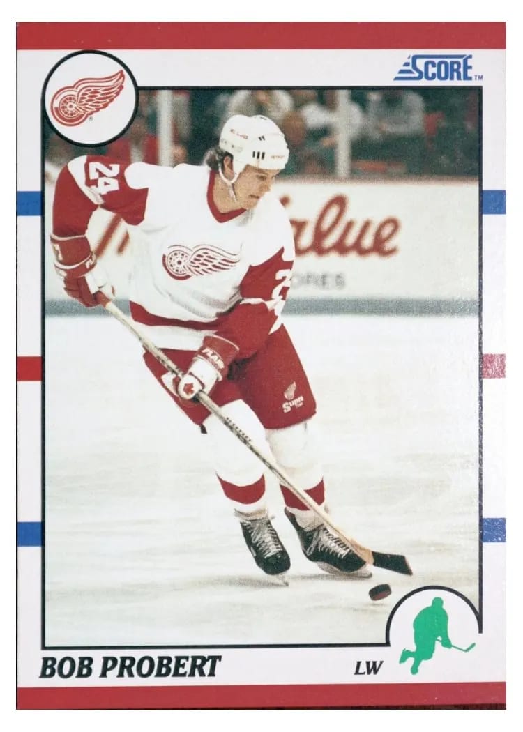 1990 Score Bob Probert #143 card