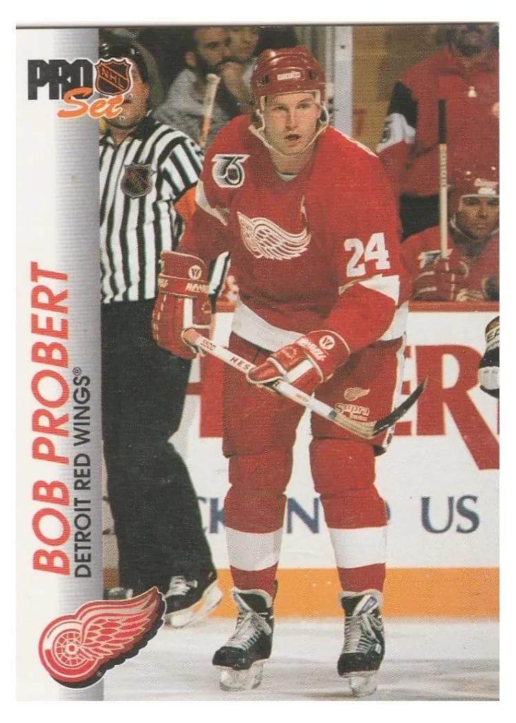 1992 Pro Set Bob Probert #46 card