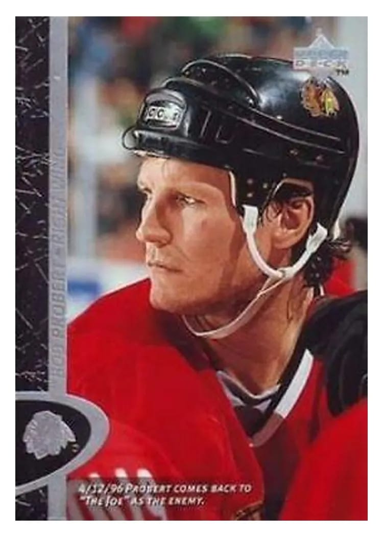 1996 Upper Deck Bob Probert #33 card