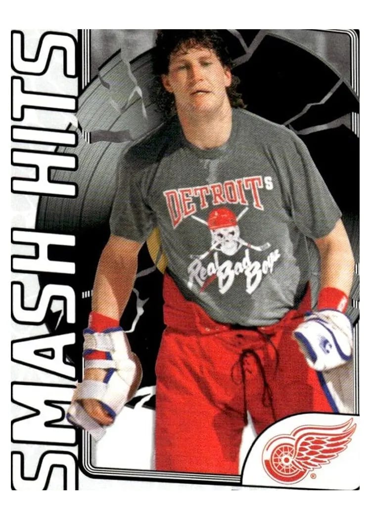 2025-26 Upper Deck Detroit Red Wings Centennial Smash Hits Bob Probert #SH-1 card