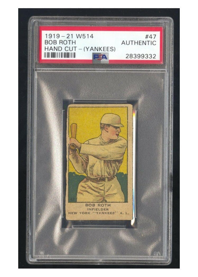 1919 W514 Bob Roth #47 card