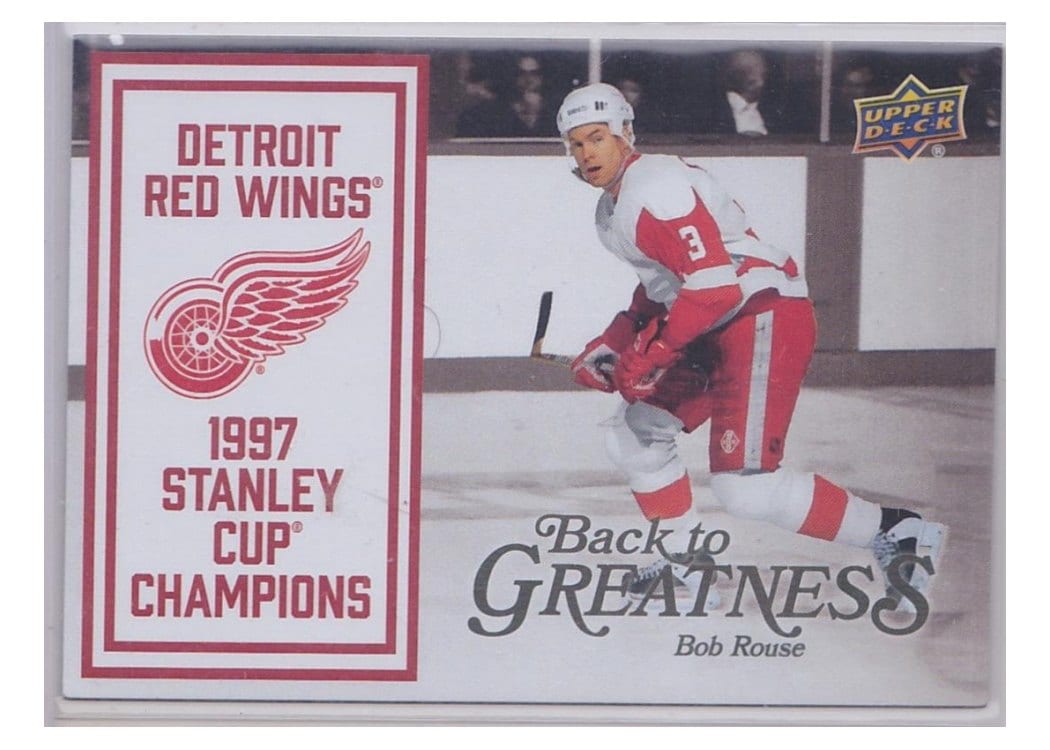 2025-26 Upper Deck Detroit Red Wings Centennial Back To Greatness Bob Rouse #B2G-BR card