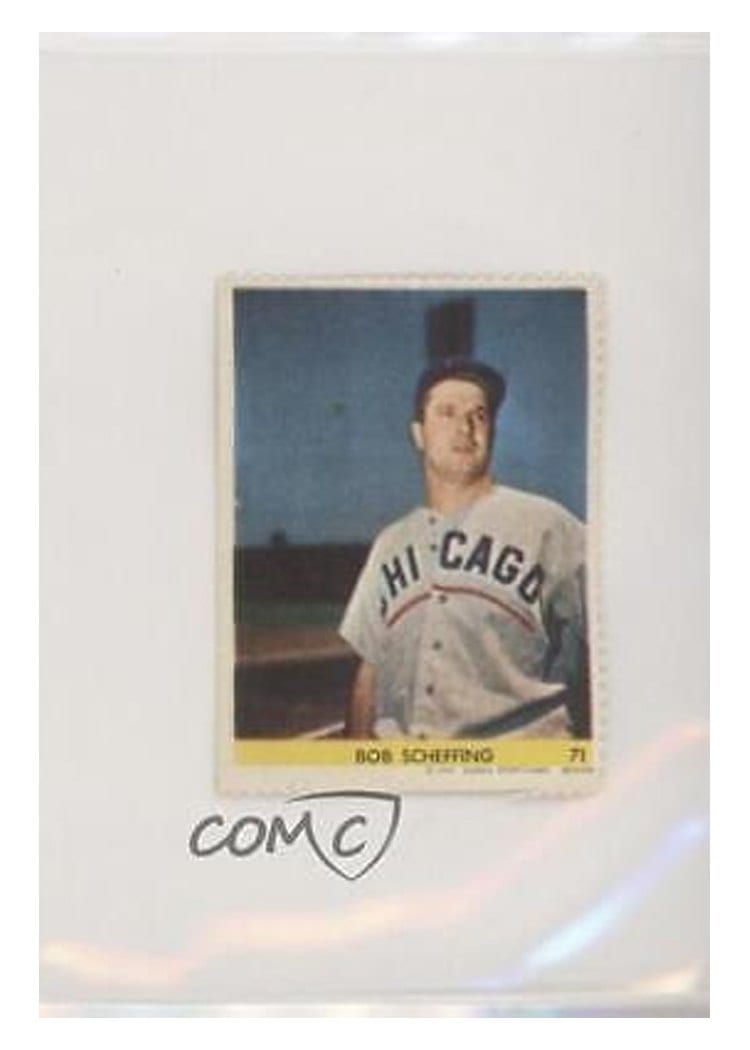 1949 Eureka Sportstamps Bob Scheffing #71 card