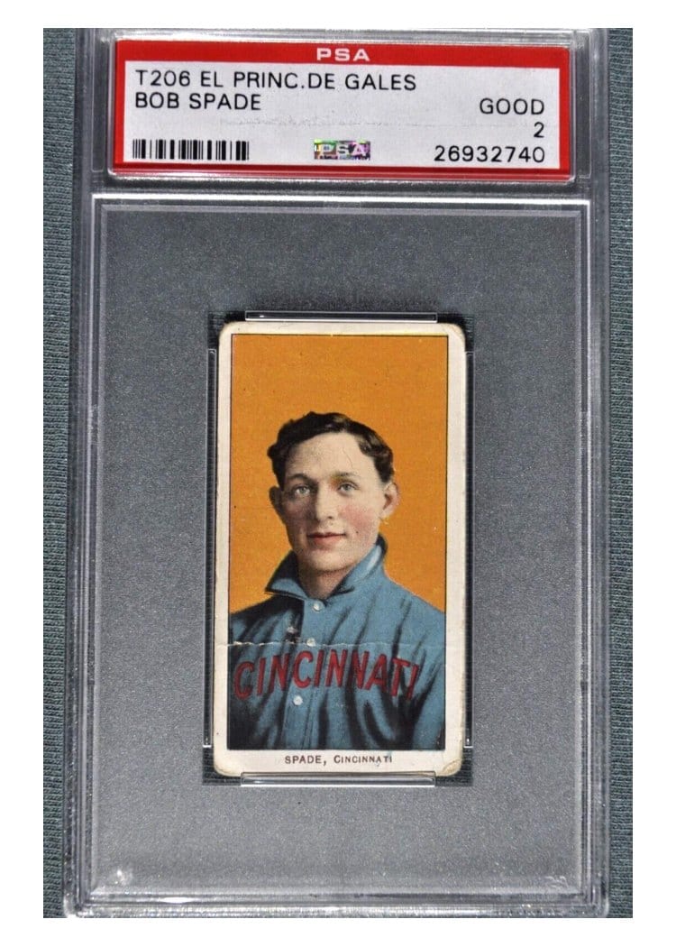 1909 T206 El Principe De Gales Bob Spade card