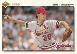 1992 Upper Deck Base Set Bob Tewksbury #512 card