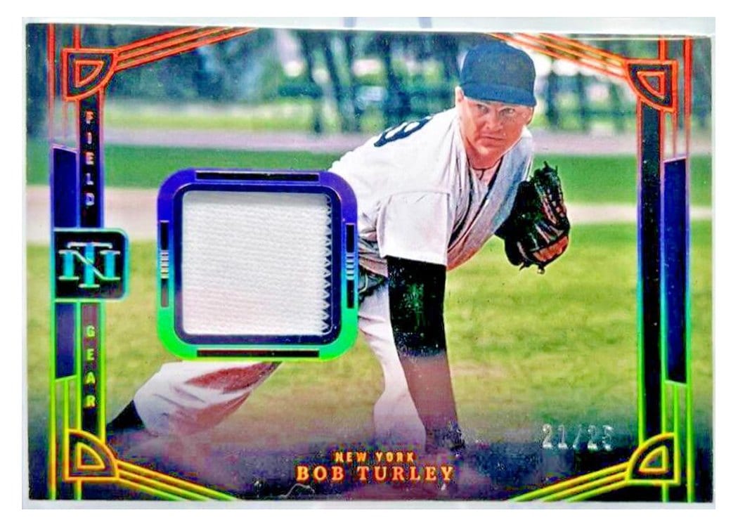 2023 Panini National Treasures Field Gear Bob Turley #30 card