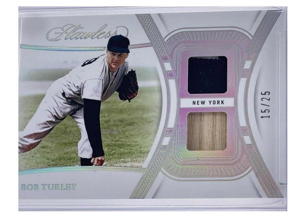 2024 Panini Flawless Dual Patches Bob Turley #DU-BTR card
