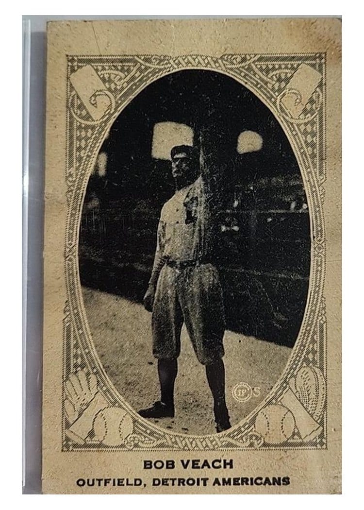 1922 Neilson's Chocolate Type II Bob Veach card