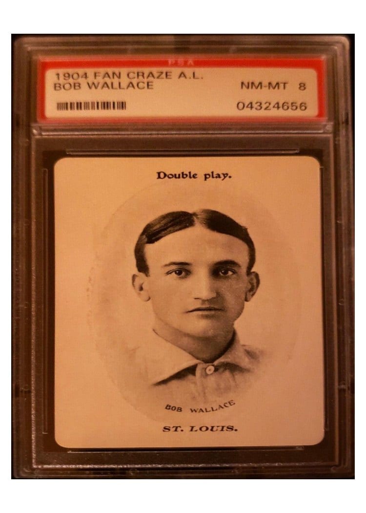 1906 Fan Craze AL Bob Wallace card