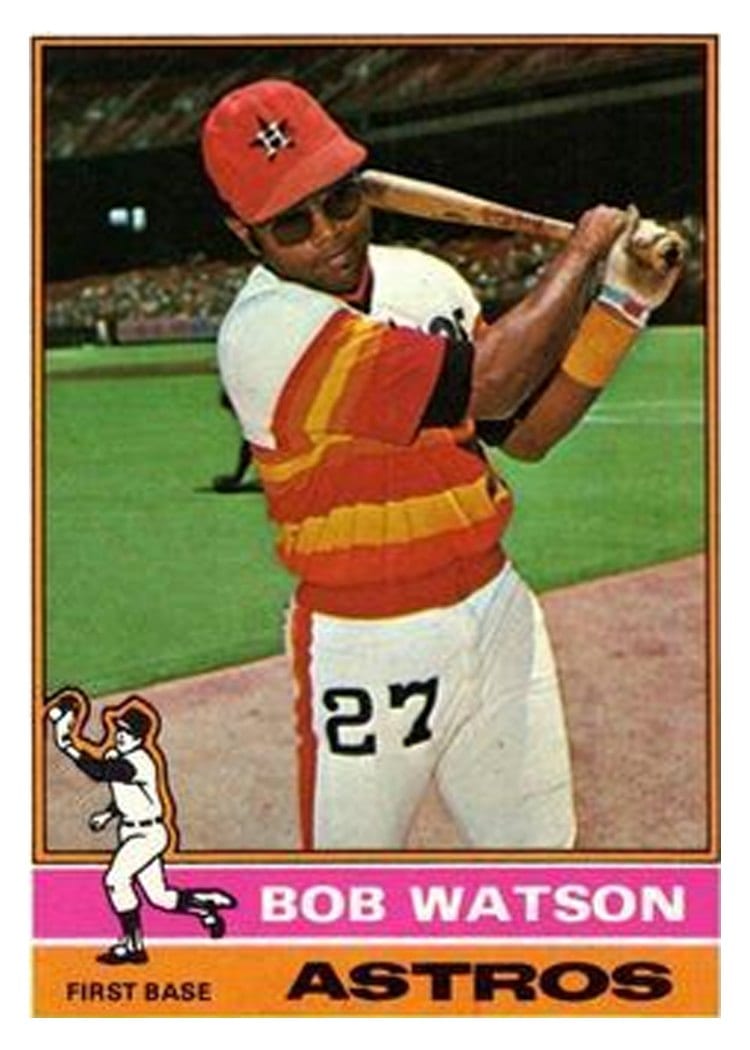 1976 Topps Bob Watson #20 card