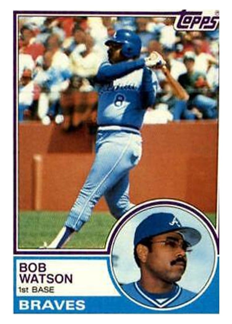 1983 Topps Bob Watson #572 card