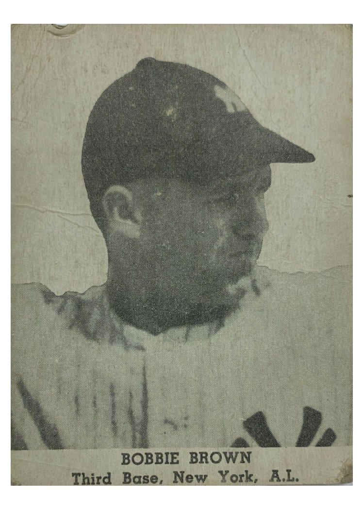 1947 Tip Top Bread Bobbie Brown card