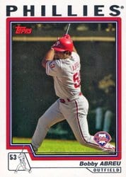2004 Topps Base Set Bobby Abreu #384 card