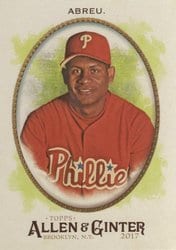 2017 Topps Allen & Ginter Base Set Bobby Abreu #82 card