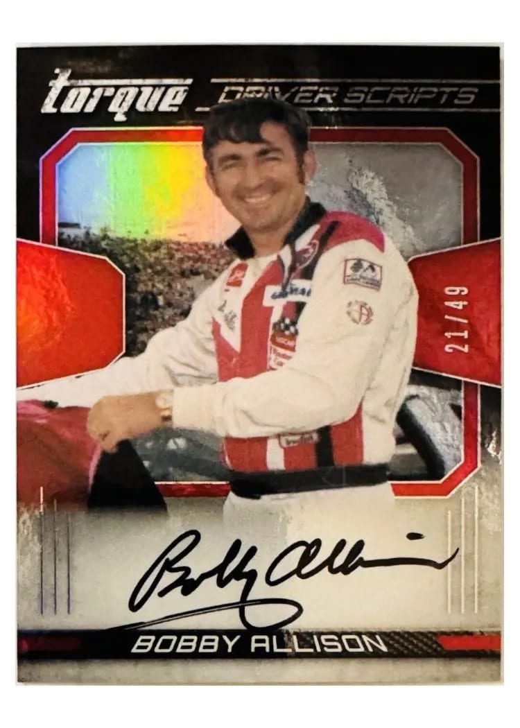 2017 Panini Torque Nascar Driver Scripts Bobby Allison #DS-BA card