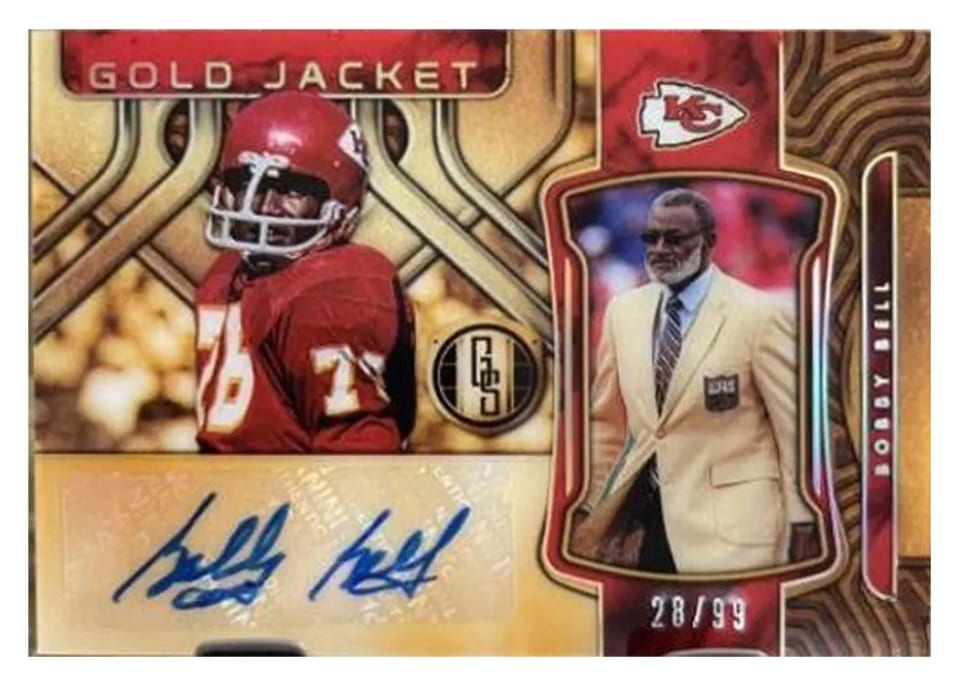 2022 Panini Gold Standard Gold Jacket Signatures Bobby Bell #GJS-BBE card