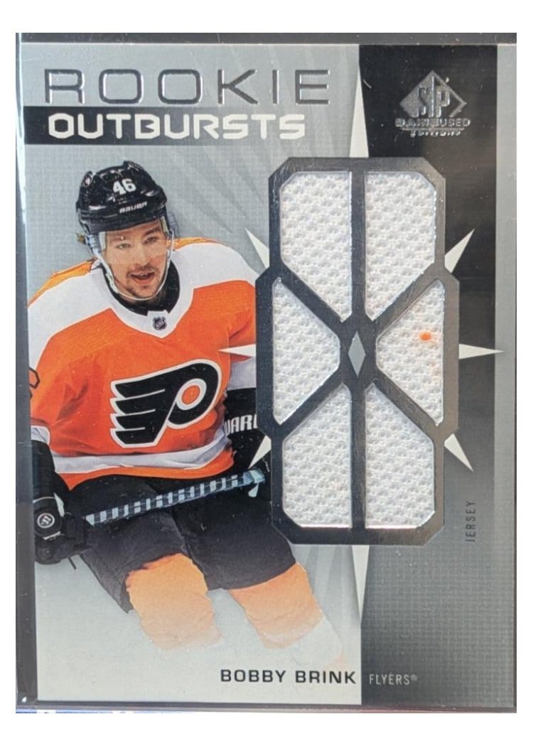 2022-23 SP Game Used Rookie Outbursts Jersey Bobby Brink #RO-BB card