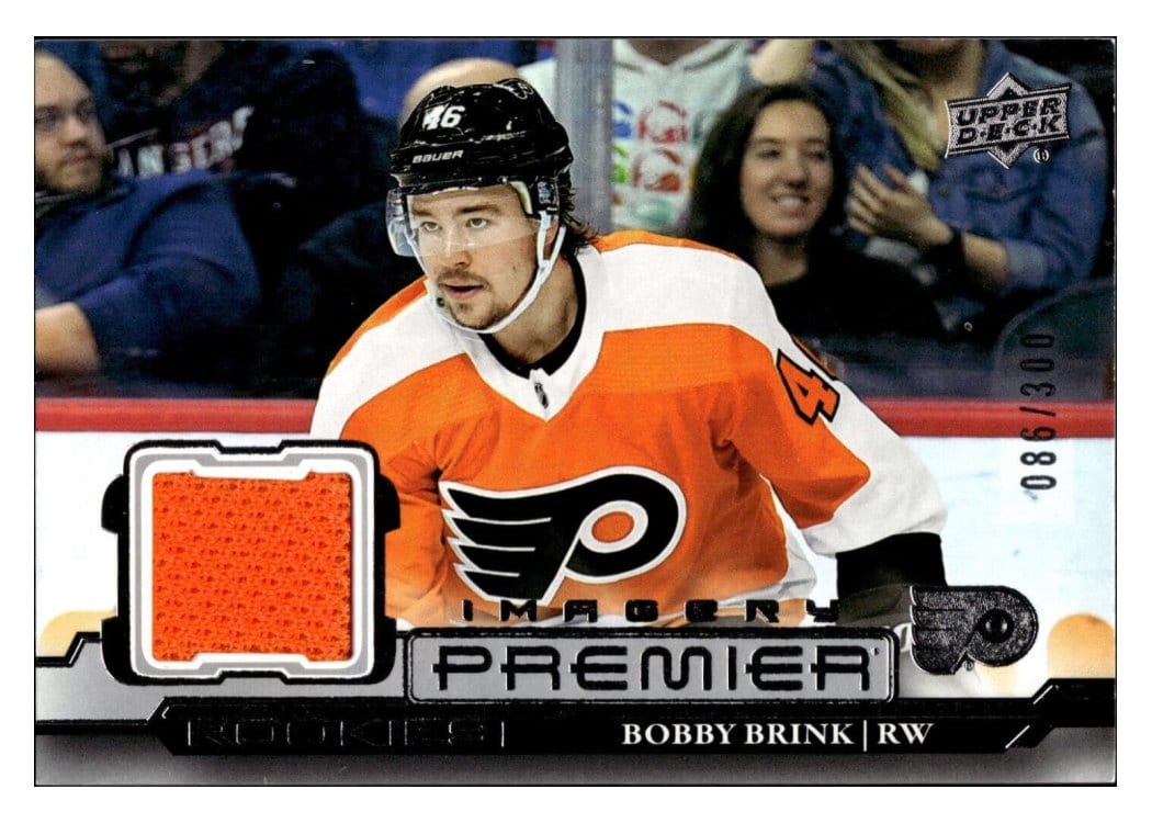2022-23 Upper Deck Premier Premier Dynamic Imagery Rookies Jersey Bobby Brink #PDJR-BB card