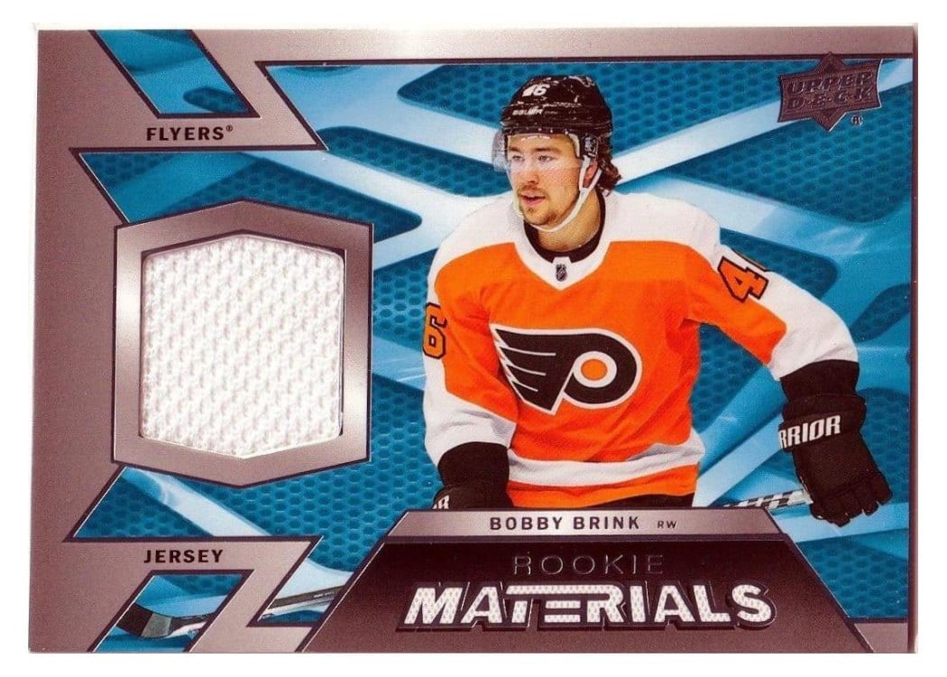 2022-23 Upper Deck Rookie Materials Bobby Brink #RM-BR card