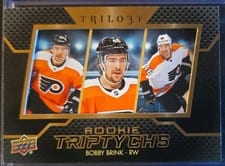 2022-23 Upper Deck Trilogy Rookie Triptychs Bobby Brink #RT-BB card