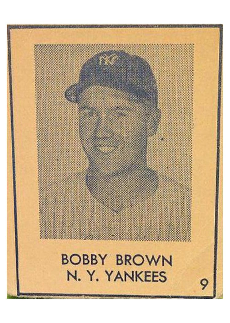 1948 R346 Blue Tint Bobby Brown #9 card