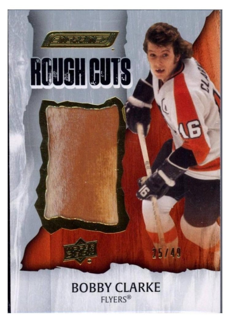 2024-25 Upper Deck Engrained Icons Rough Cuts Bobby Clarke #RC-BC card