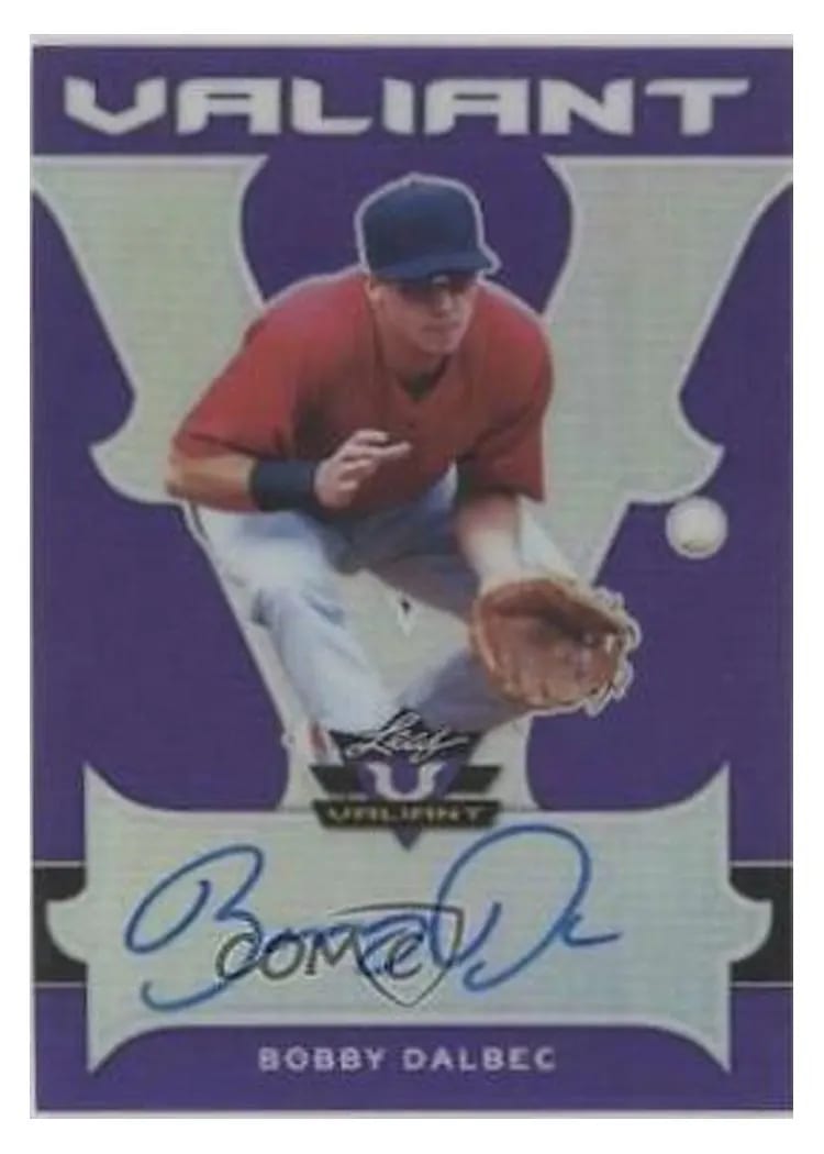 2018 Leaf Valiant Bobby Dalbec #BA-BD1 card