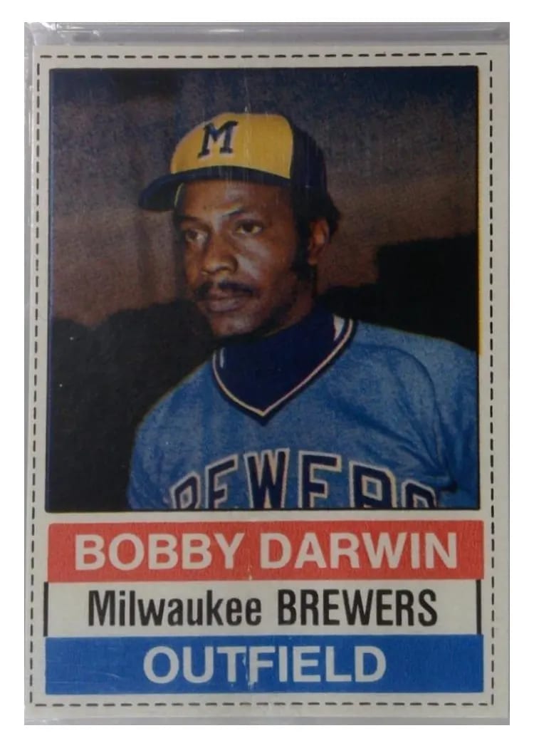 1976 Hostess Bobby Darwin #31 card