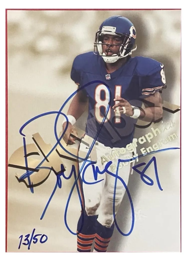 1998 Skybox Premium Autographics Bobby Engram card