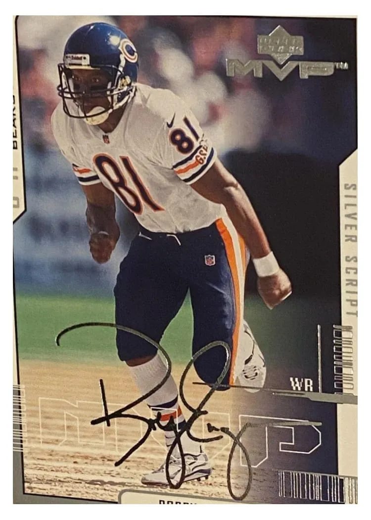2000 Upper Deck MVP Bobby Engram Silver Script #32 card