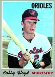 1970 Topps Base Set Bobby Floyd #101 card