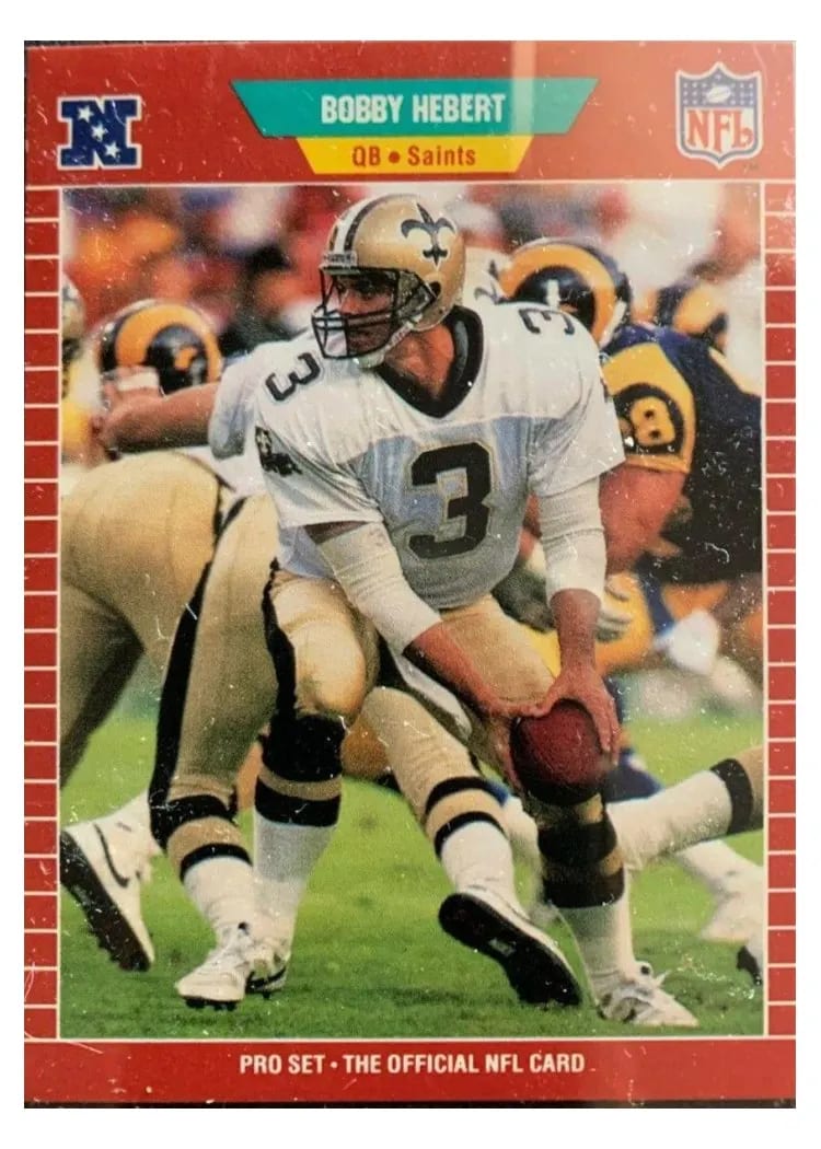 1989 Pro Set Bobby Hebert #266 card