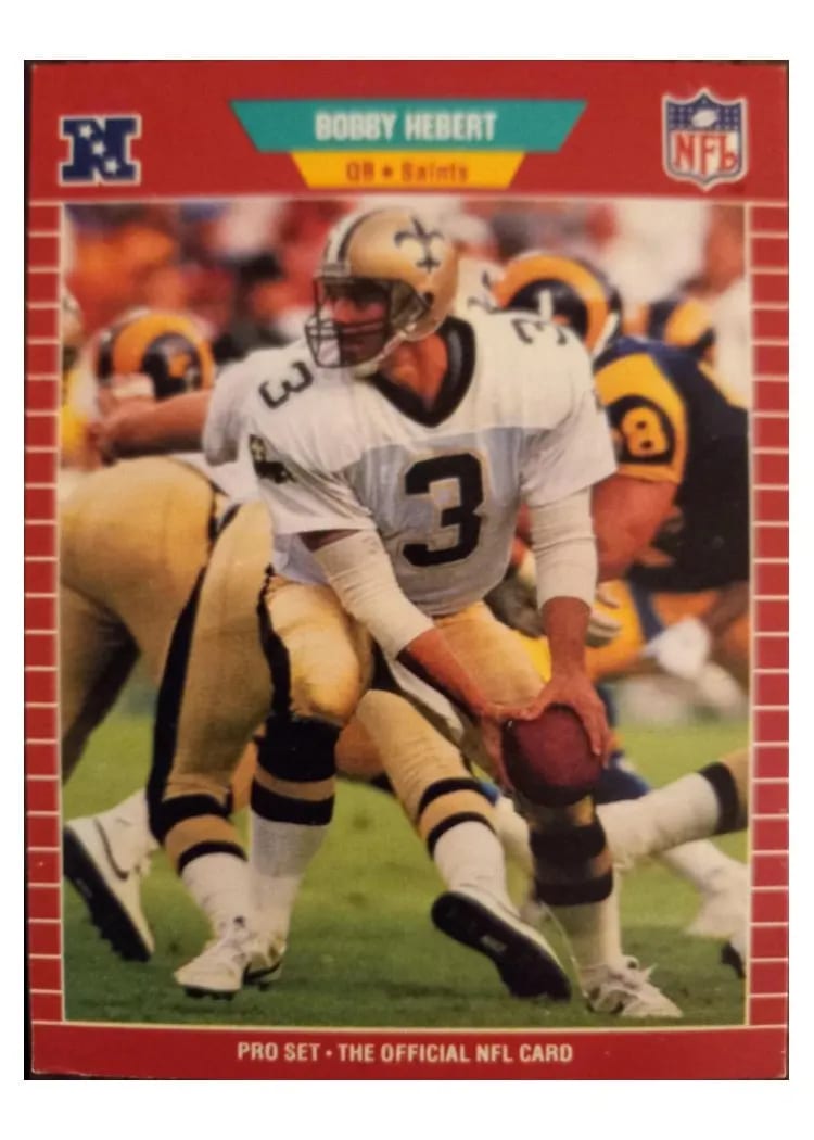 1989 Pro Set Bobby Hebert #266 card