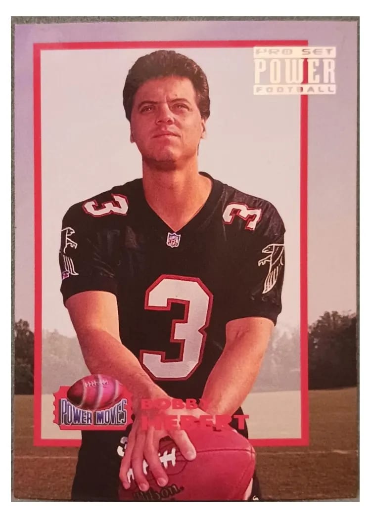 1993 Pro Set Power Moves Bobby Hebert #PM1 card