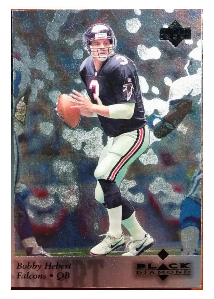 1997 Upper Deck Black Diamond Bobby Hebert #8 card
