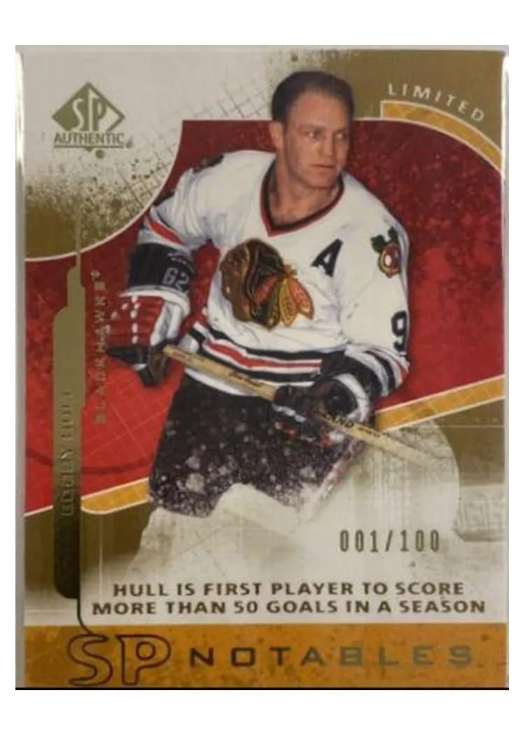2008 SP Authentic Bobby Hull #104 card