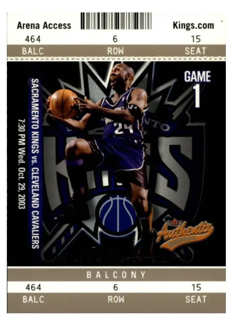 2004 Fleer Authentix Bobby Jackson #36 card