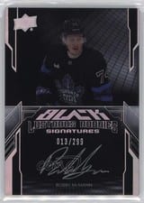 2023-24 SPx UD Black Lustrous Rookie Signatures Bobby McMann #LRA-BM card