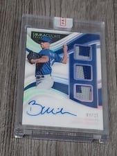 2023 Panini Immaculate Collection Prospect Triple Memorabilia Signatures Bobby Miller #PTS-BM card