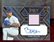2023 Panini Select Rookie Jersey Autographs Bobby Miller #PJA-BM card