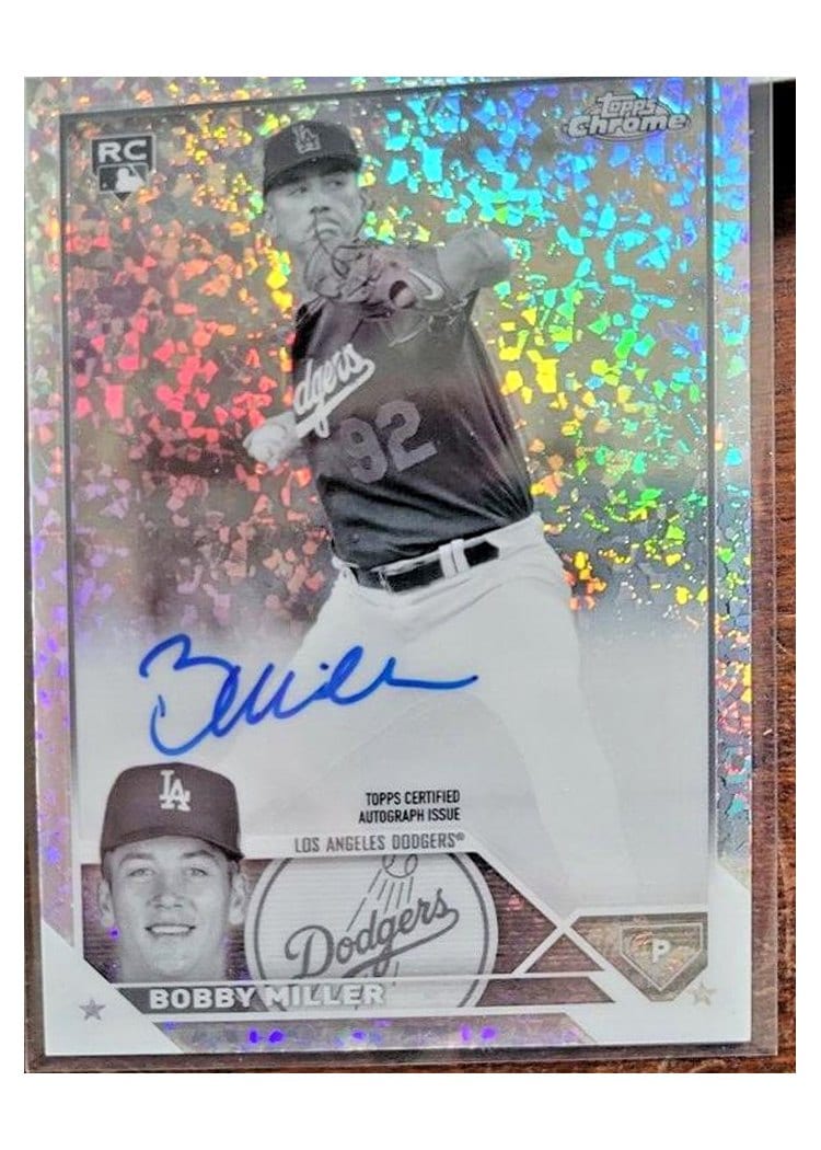 2023 Topps Chrome Update Autograph Bobby Miller #RA-BM card