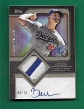 2025 Topps Update Autograph Patch Bobby Miller #TFAP-BM card