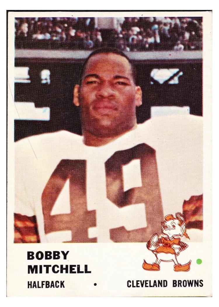 1961 Fleer Bobby Mitchell #12 card