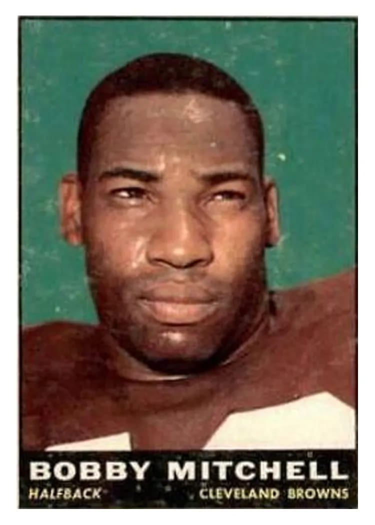 1961 Topps Bobby Mitchell #70 card