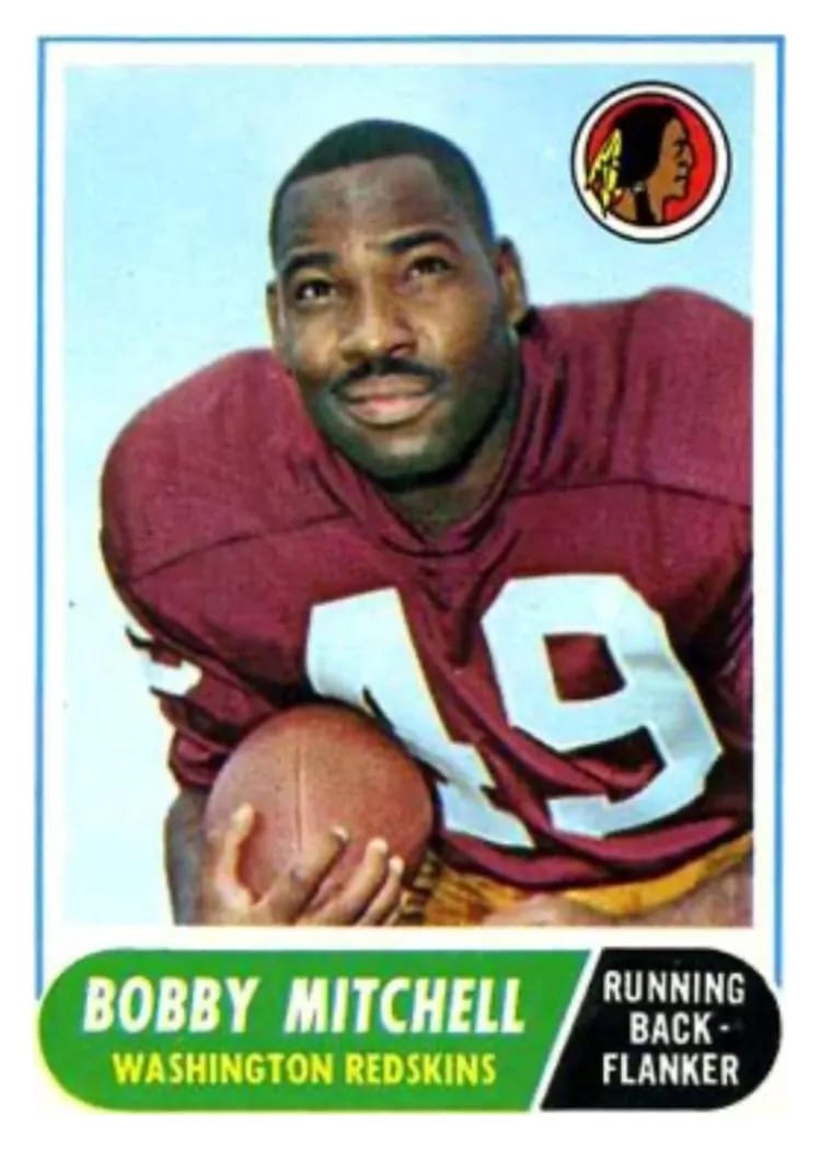1968 Topps Bobby Mitchell #35 card